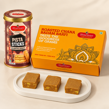 Chana Barfi Premium 500G + Pista Sticks
