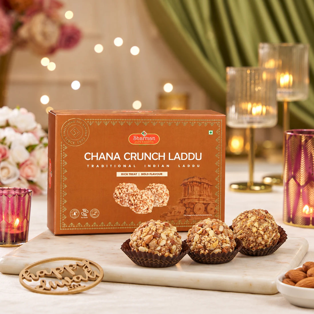 Chana Crunch Laddu